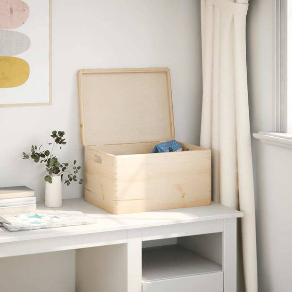 Holzkiste 3042894 Braun - Massivholz - 30 x 23 x 40 cm