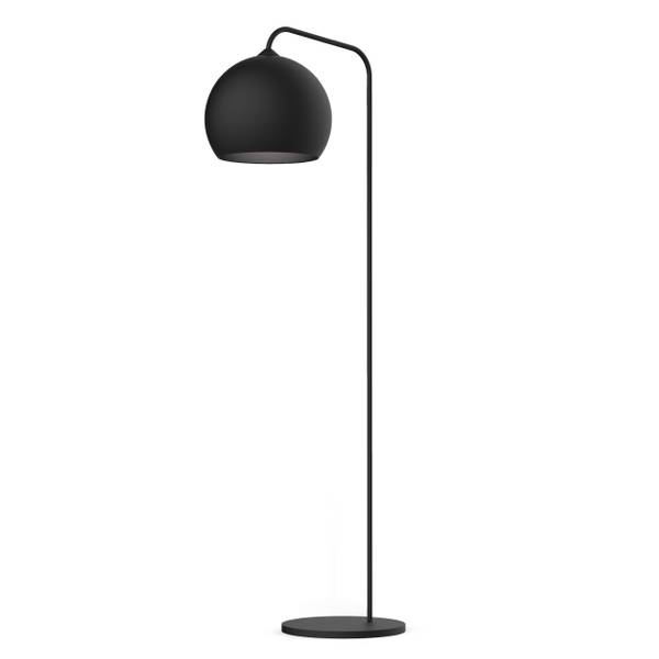 Stehlampe Joe Schwarz - Metall - 65 x 170 x 65 cm