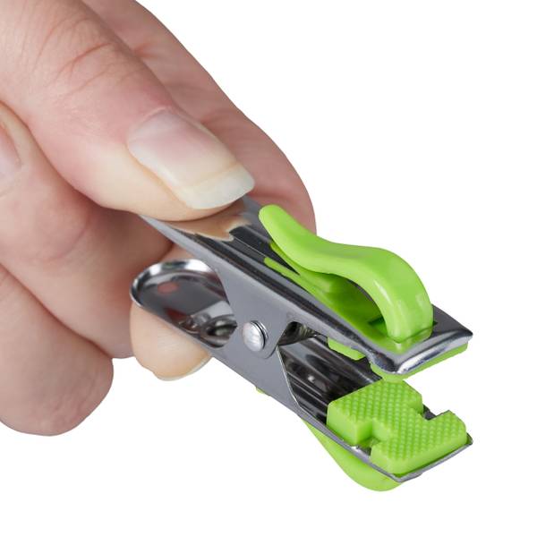 80 wasknijpers van rvs blauw - rood - zilver - metaal - kunststof - 2 x 7 x 3 cm