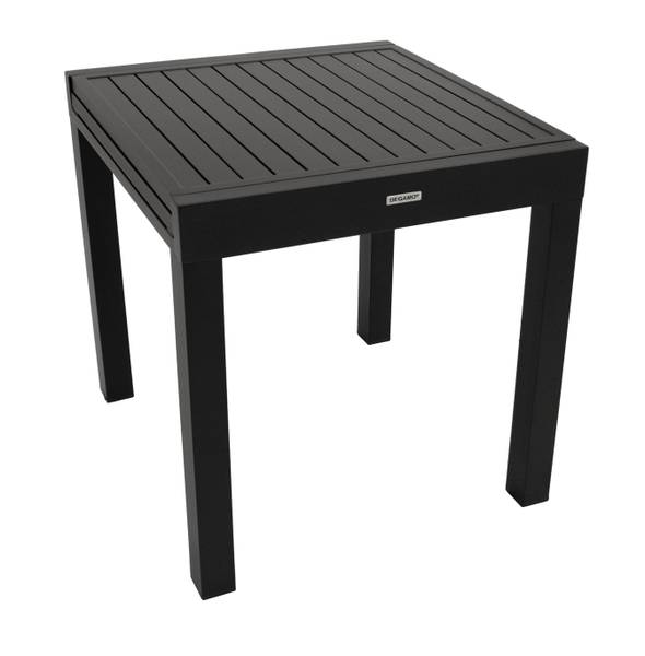 Gartengarnitur ALCUDIA 5-teilig Schwarz - Grau - Aluminium - 70 x 76 x 70 cm