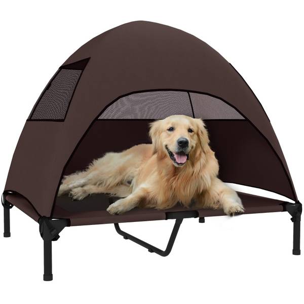 Hundebett CP132 Braun - Textil - 90 x 90 x 91 cm