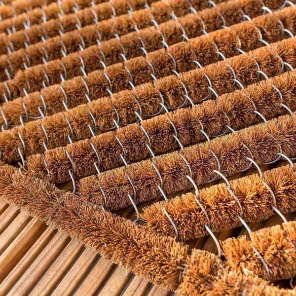 Fußmatte Innen und Außen COCO BRUSH S Weiß - Webstoff - 40 x 4 x 60 cm