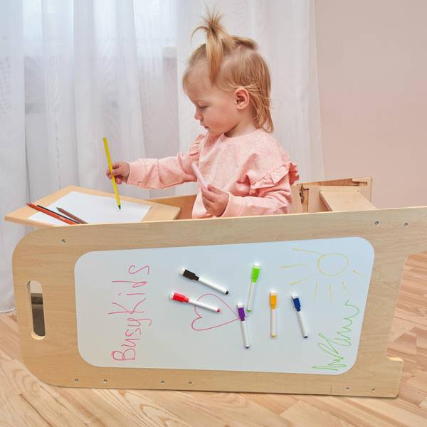 Lernturm Play 5-in-1 mit 4 Positionen Gelb