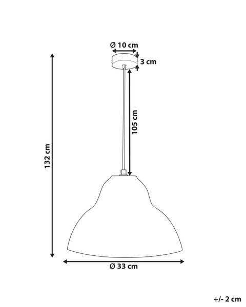 Hanglamp KABALEBO grijs - papier - 33 x 132 x 33 cm