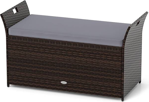 Outdoor-Bank ZB33193SDDE Schwarz - Metall - 56 x 71 x 125 cm
