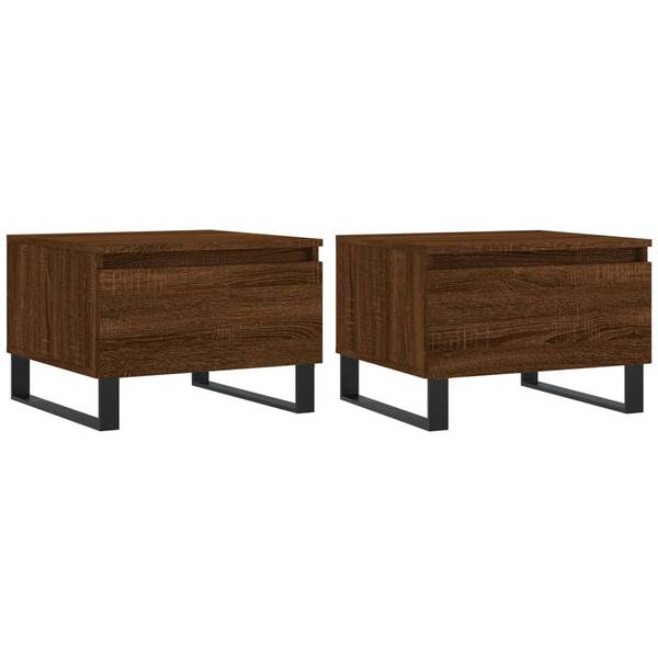 Couchtische 2er Set D726 Eiche Schwarzbraun Dekor