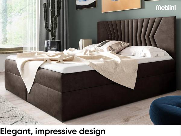 Boxspringbett BOTTI H3 Braun