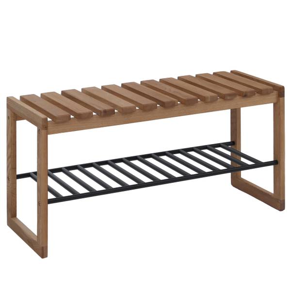 Garderoben-Bank P57 Braun - Eiche - 88 x 45 x 30 cm