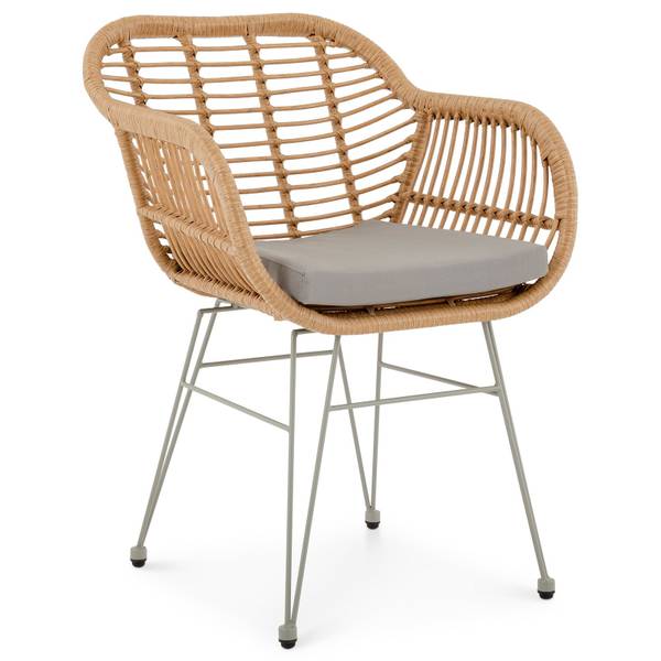 Gartenstuhl PARAMO Braun - Textil - 56 x 80 x 59 cm