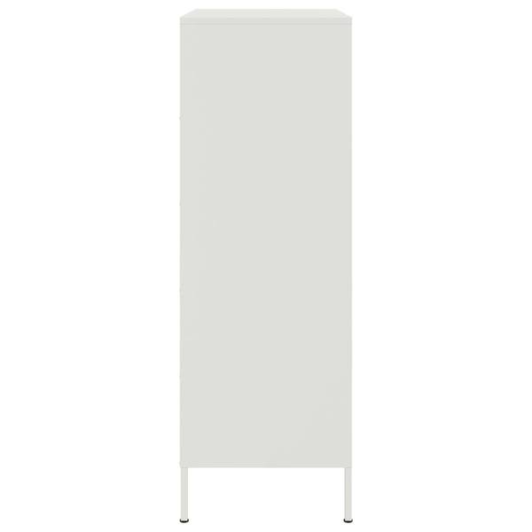 Highboard DE7666 Weiß - Metall - 68 x 113 x 39 cm