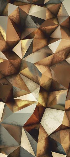 affiche effet 3D Marron - Polaire - 90 x 202 x 202 cm