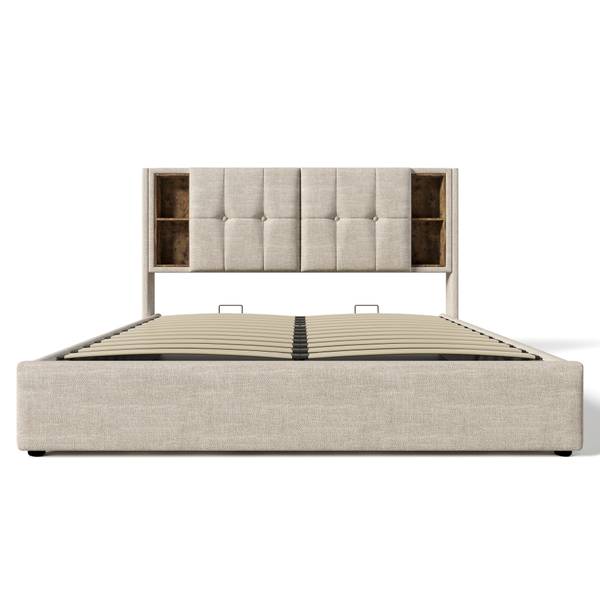 Polsterbett WireLessLade Ⅱ+ Beige - Liegefläche Breite: 140 cm