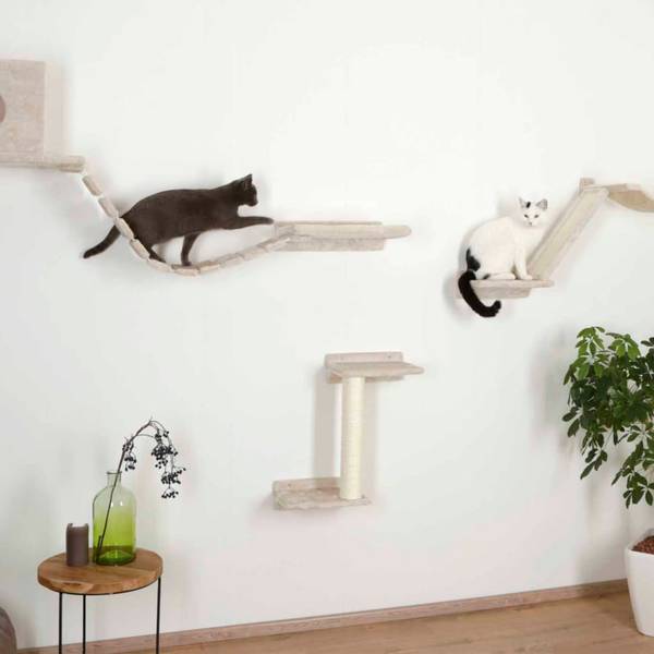 Katzenbaum 425774 Beige - Massivholz - 37 x 30 x 37 cm