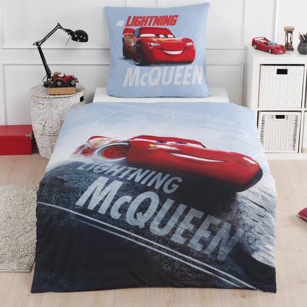 Bettwäsche Disney's Cars Blau - Rot - Textil - 135 x 200 x 1 cm