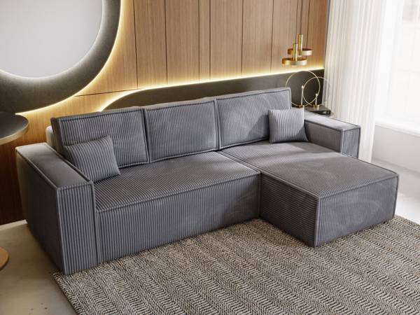 Ecksofa PRATO XL Dunkelgrau