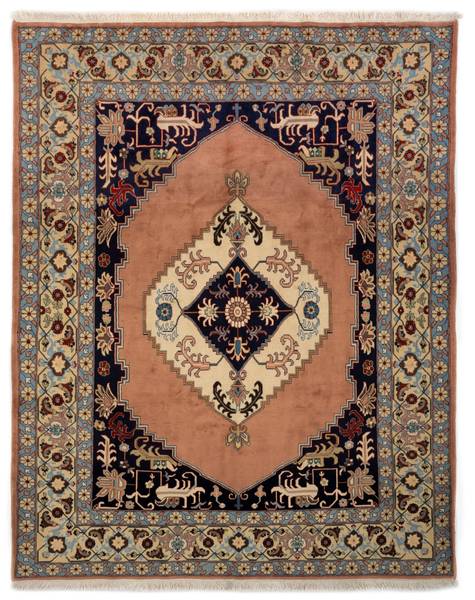 Tapis Täbriz XIV Beige - Laine - 204 x 1 x 297 cm