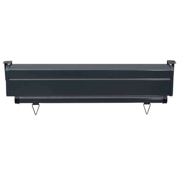 Balkon-Seitenmarkise 3012299-1 Schwarz - 85 x 70 cm