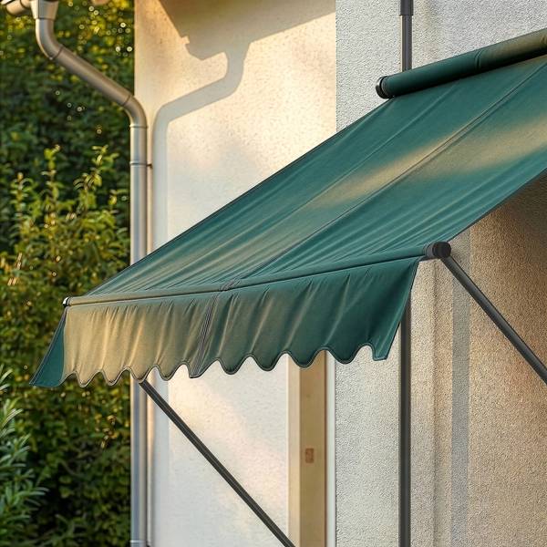 Klemluifel Stem donkergroen - Breedte: 400 cm