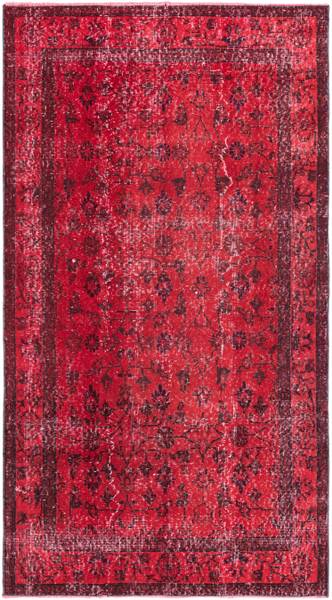 Vloerkleed Ultra Vintage DCCXXIV rood - wol - 114 x 1 x 206 cm
