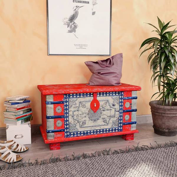 Opbergkist 292563 rood - mango - 40 x 45 x 80 cm