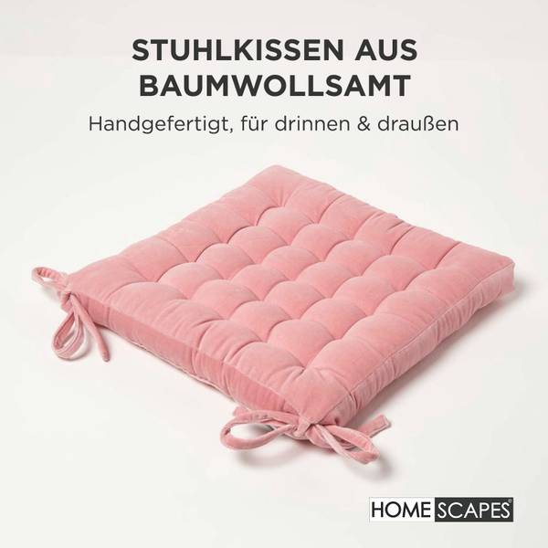 Samt-Stuhlkissen aus Baumwollsamt kaufen