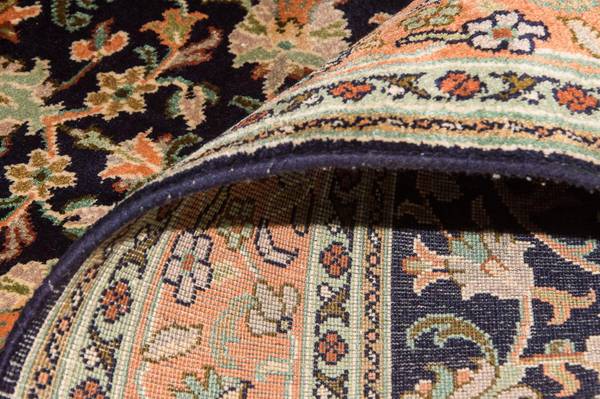 Orientteppich Premium Blau - Seide - 95 x 1 x 156 cm