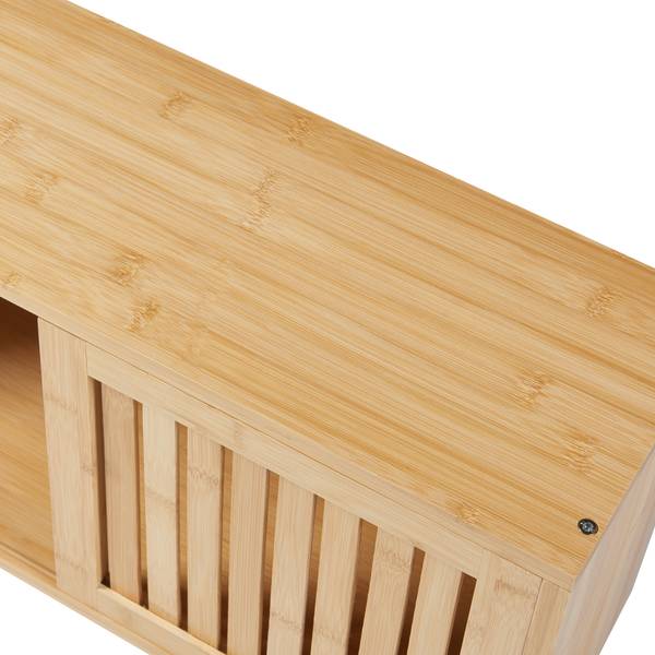 Étagère murale Grums Beige - Bambou - 20 x 33 x 93 cm