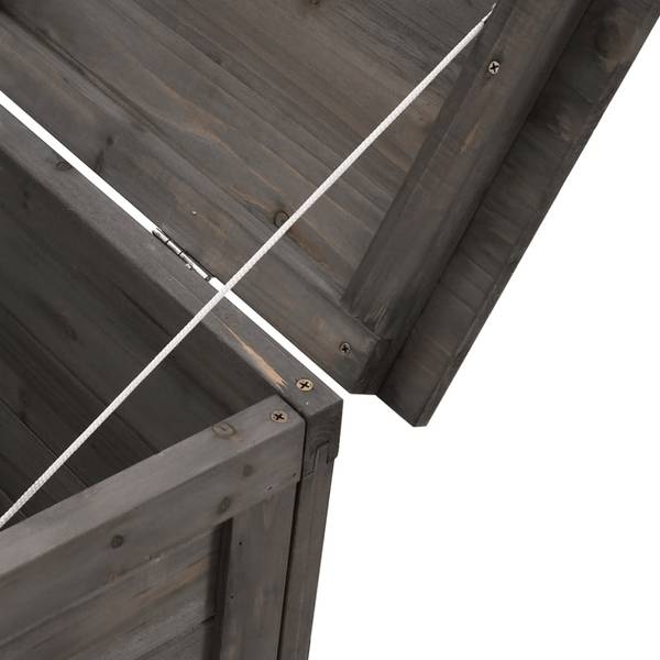 Gartentruhe M684818 Anthrazit - 199 x 57 x 50 cm