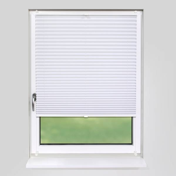 Plissee Basic ohne Bohren Weiß - 115 x 150 cm