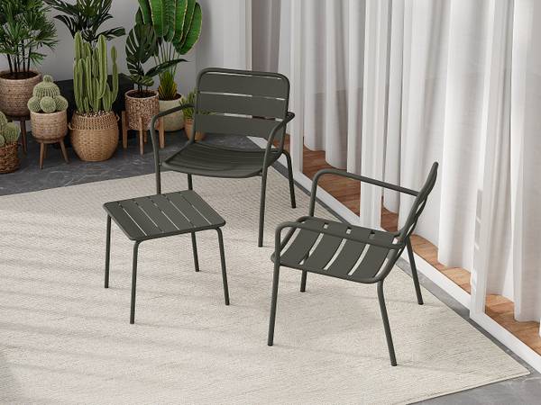 Gartenbeistelltisch MIRMANDE Anthrazit