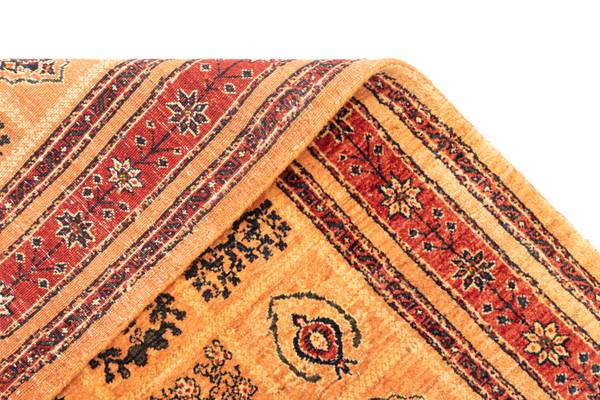 Vloerkleed Kashkuli CLXXX oranje - wol - 105 x 1 x 155 cm