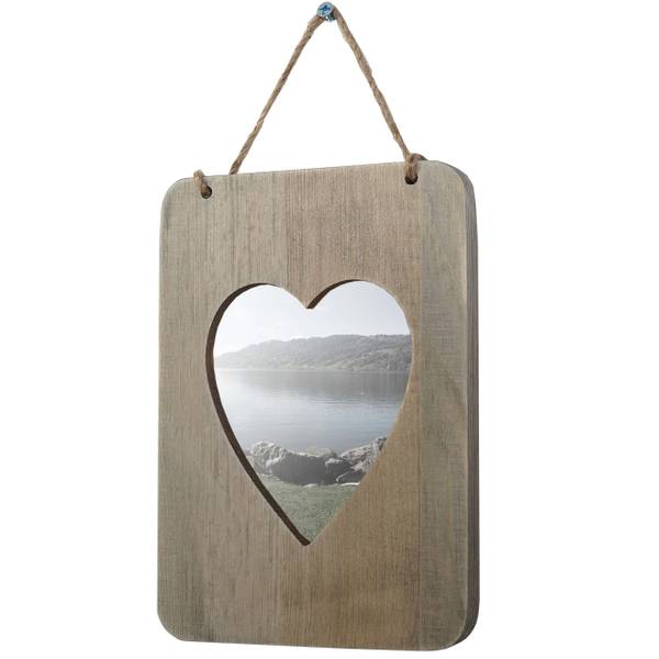 Bilderrahmen Kranj Shabby-Look Grau - Paulownia - 13 x 26 x 2 cm