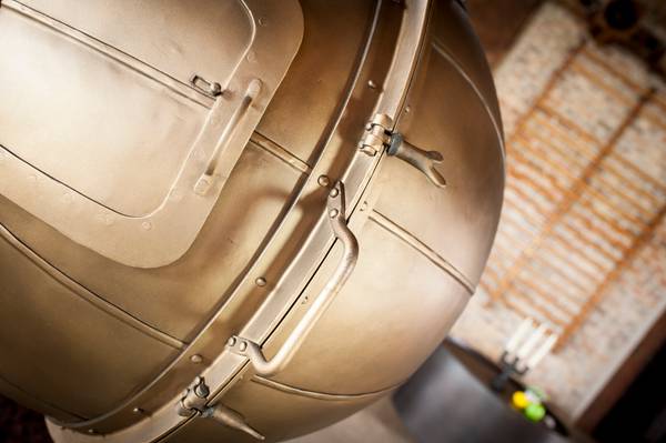 Bar Jules Vernes Gold - Metall - 90 x 138 x 81 cm