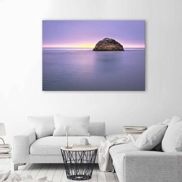 Leinwandbilder Meer Landschaft Lila 100 x 70 cm