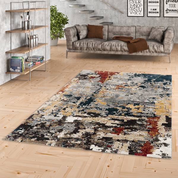 Designer Teppich Maui Modern Mix Verlauf Textil - 140 x 1 x 200 cm