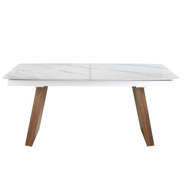 Esstisch 1134 Weiß - Marmor - 180 x 76 x 90 cm