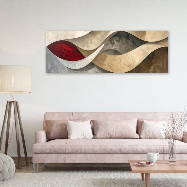 Wandbild Abstrakte Linien 90 x 30 cm