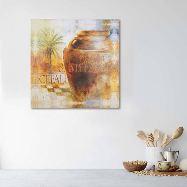 Wandbild ein großer krug 50 x 50 cm