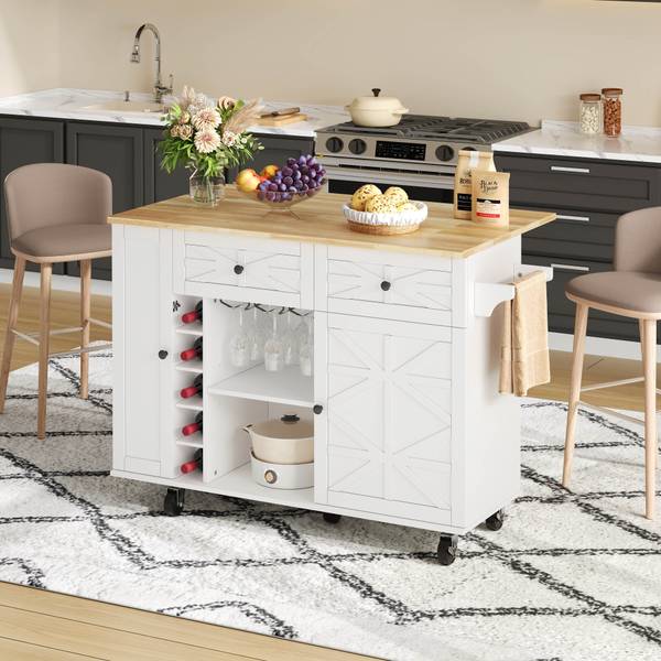 Keukenwagen WoodyLucy Ⅲ wit