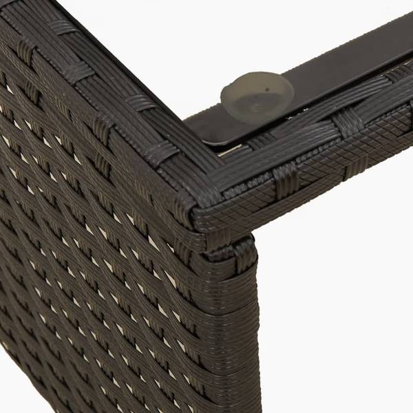 Canapé de jardin 3033167-1 (lot de 2) Noir