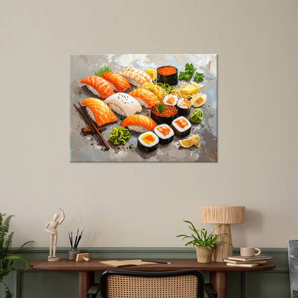 Leinwandbild Essen & Trinken 1-Teilig 90 x 60 cm