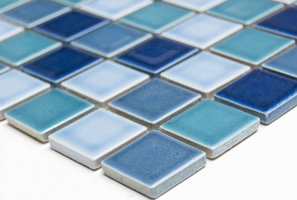 Mosaikfliesen JT 250 Blau - Keramik - 33 x 33 x 33 cm