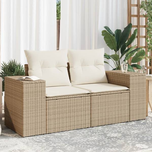 Gartensofa 3041951-1 (2-teilig) Beige - Creme