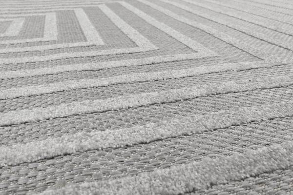 Outdoorteppich Carolina Grau - 133 x 200 cm
