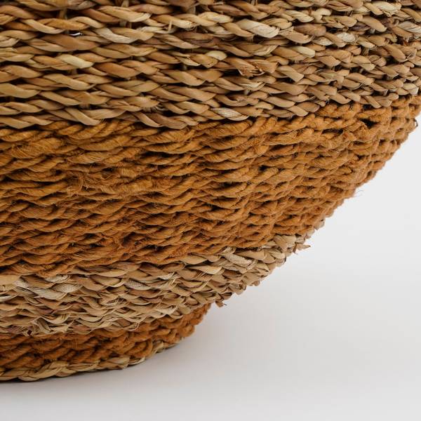 Aufbewahrungskorb Tacoma Gelb - Naturfaser - 55 x 48 x 55 cm