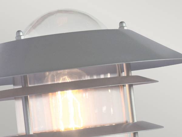 Außenwandleuchte Bewegungsmelder Silber