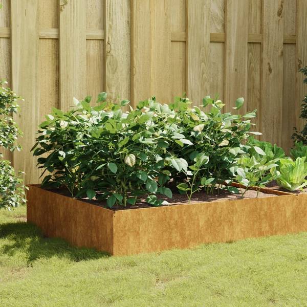 Lit surélevé de jardin 824516 Marron - Métal - 100 x 41 x 100 cm