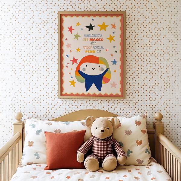 Poster Magic Bunte Sterne 30 x 40 cm
