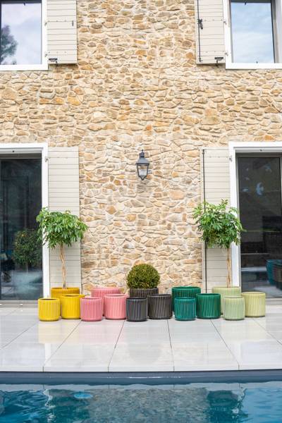 Blumentopf London Grau - 35 x 33 x 35 cm