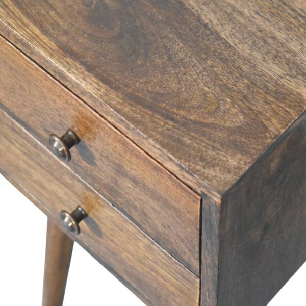 Table de chevet Nordic Marron - Manguier - 30 x 57 x 30 cm